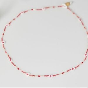 Emily Levine Daisy Chain Necklace- Pink